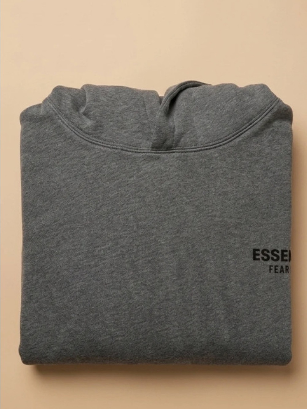 Extra small Essentials Fear Of God Gray Pullover Hoodie